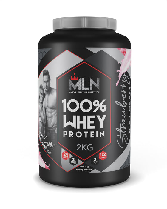 MLN 100% Whey Protein Strawberry Ice-cream 2kg