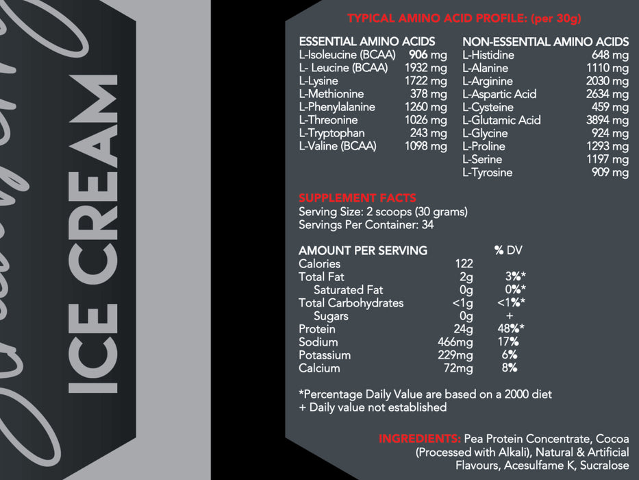 MLN Vegan Protein Strawberry Ice Cream