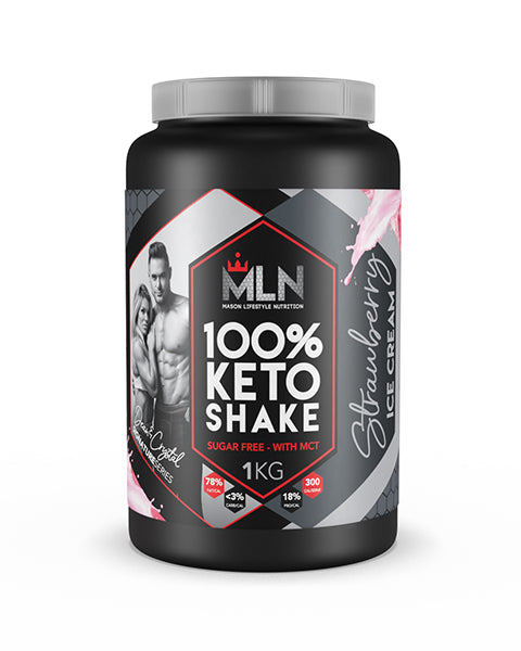 MLN Keto Shake Strawberry Ice Cream