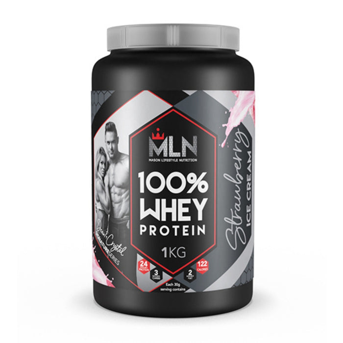 MLN 100% Whey Protein Strawberry Ice Cream 1kg