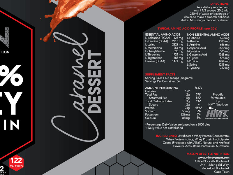 MLN 100% Whey Protein Caramel Dessert 2kg