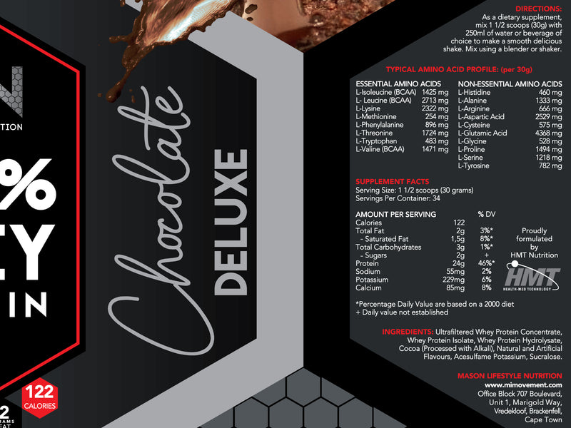 MLN 100% Whey Protein Chocolate Deluxe 2kg