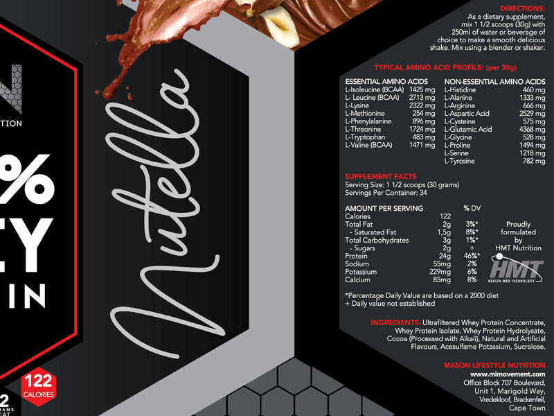 MLN 100% Whey Protein Nutella 2Kg