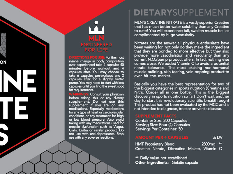 MLN Creatine Nitrate Caps