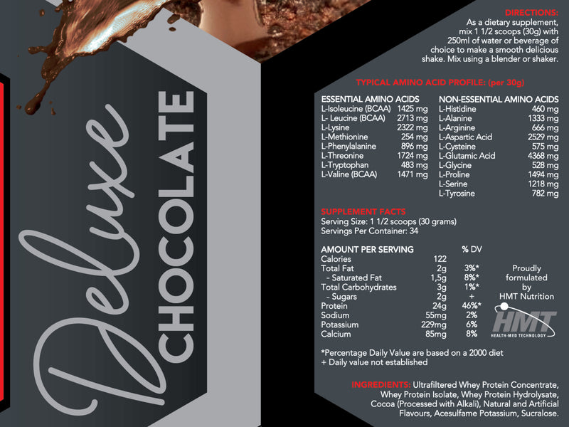MLN 100% Whey Protein Chocolate Deluxe 1kg